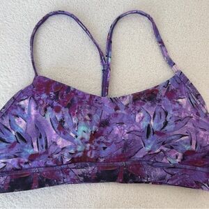 Lululemon Athletica Purple Patterned Bra